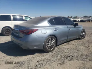 2018 Infiniti Q50 3.0t LUXE with VIN JN1EV7AP9JM352079, listed as a Copart auction lot 71255704 with 54,931 mi miles and Salvage Title. Bid and sale history available at carsss.com. Image 3.