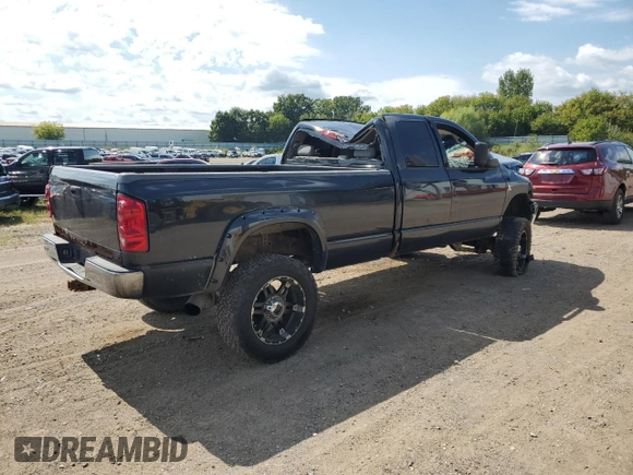 2007 Dodge Ram 2500 SLT with VIN 3D7KS28A47G818340, listed as a Copart auction lot 70581824 with 229,557 mi miles and Salvage Title. Bid and sale history available at carsss.com. Image 3.