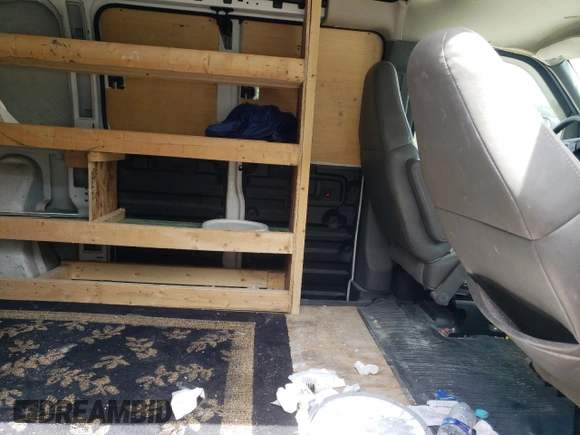2005 Chevrolet Express Cargo with VIN 1GCFG15T051142218, listed as a Copart auction lot 57409005 with 185,725 mi miles and Salvage title. Bid and sale history available at DreamBid. Image 11.