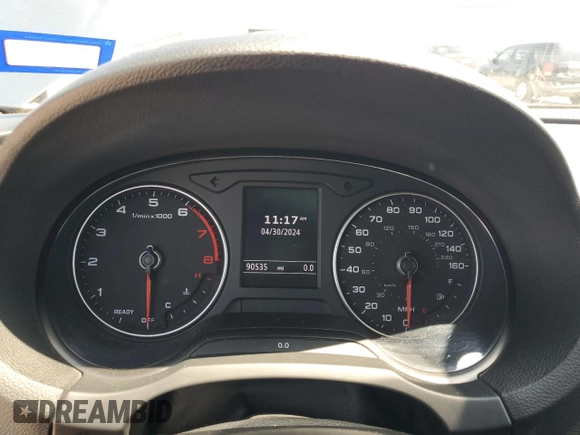 2018 Audi A3 Sedan Premium with VIN WAUAUGFF9J1004859, listed as a Copart auction lot 52322434 with 90,535 mi miles and Salvage Title. Bid and sale history available at carsss.com. Image 9.