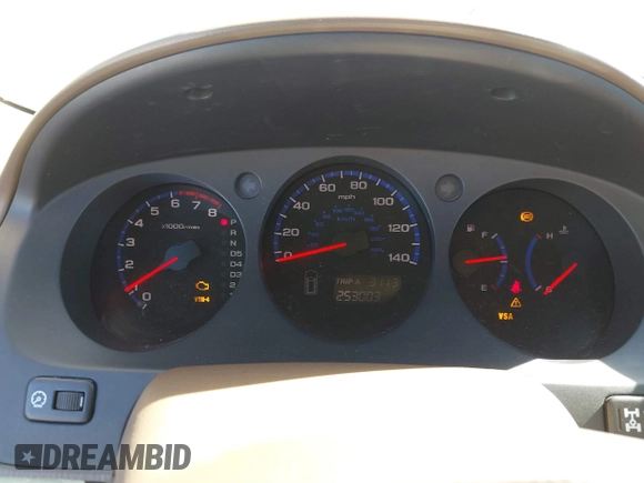 2004 Acura MDX Touring Pkg w/Navigation with VIN 2HNYD18844H524383, listed as a IAAI auction lot 41593278 with 253,003 mi miles. Bid and sale history available at carsss.com. Image 7.