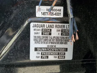 2015 Jaguar XJ with VIN SAJWA1CZXF8V75581, listed as a Copart auction lot 44462825 with 78,171 mi miles and Salvage Title. Bid and sale history available at carsss.com. Image 12.