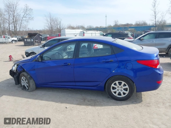 2013 Hyundai Accent GLS with VIN KMHCT4AE2DU553796, listed as a IAAI auction lot 42064167 with 173,799 mi miles. Bid and sale history available at carsss.com. Image 15.