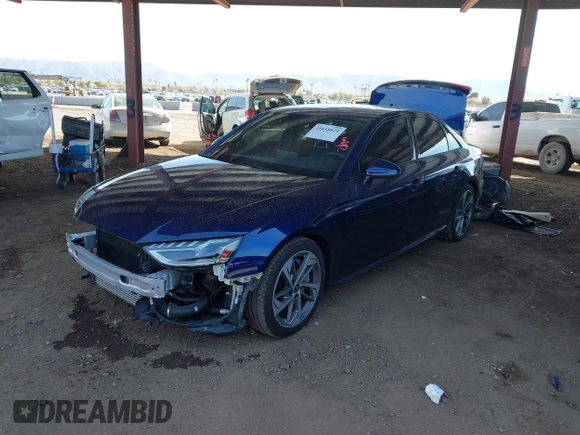 2021 Audi A4 S line Premium Plus with VIN WAUEAAF47MA037157, listed as a IAAI auction lot 41618829 with 44,408 mi miles and . Bid and sale history available at DreamBid. Image 18.
