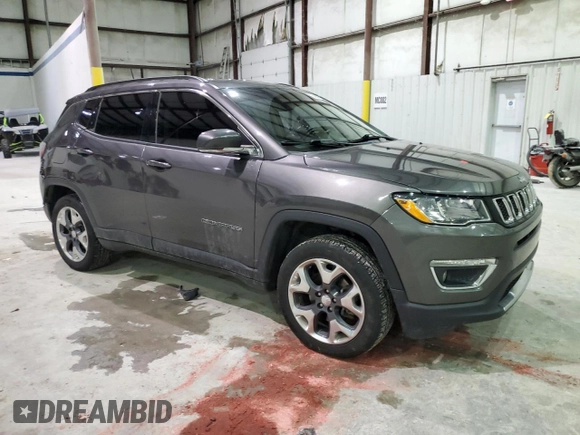 2020 Jeep Compass Limited with VIN 3C4NJDCB1LT145143, listed as a Copart auction lot 84687624 with 87,846 mi miles and Salvage Title. Bid and sale history available at carsss.com. Image 4.