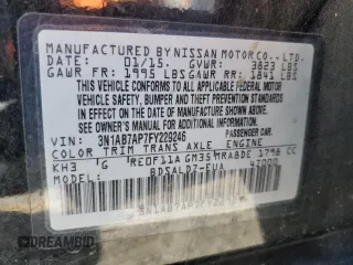 2015 Nissan Sentra SR with VIN 3N1AB7AP7FY229246, listed as a Copart auction lot 46331555 with 118,406 mi miles and Salvage Title. Bid and sale history available at DreamBid. Image 13.