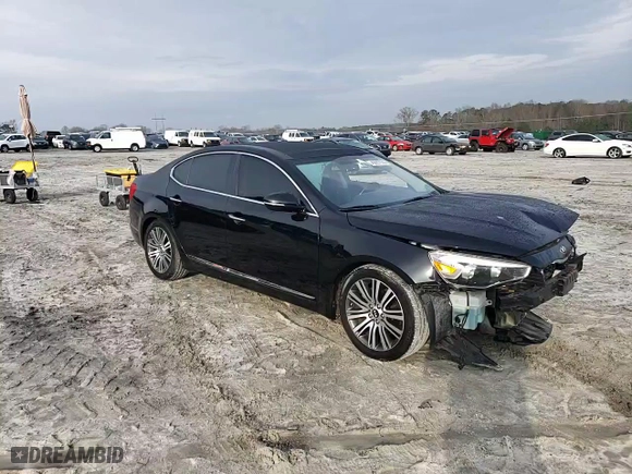 2014 Kia Cadenza Premium with VIN KNALN4D70E5152624, listed as a Copart auction lot 45667074 with 59,301 mi miles and Salvage Title. Bid and sale history available at carsss.com. Image 10.