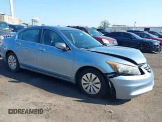 2011 Honda Accord LX z VIN 1HGCP2F30BA156253, wystawiony jako IAAI lot #42557331 z przebiegiem 99 558 mil mil oraz . Historia ofert i sprzedaży dostępna na DreamBid. Obrazek 1.