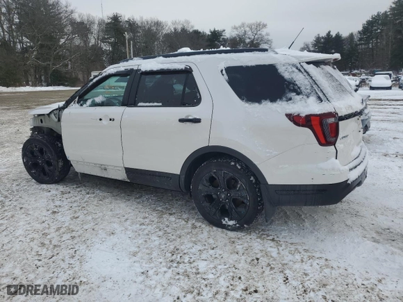 2019 Ford Explorer Sport with VIN 1FM5K8GT4KGA47715, listed as a Copart auction lot 89241375 with 82,147 mi miles and Salvage Title. Bid and sale history available at carsss.com. Image 2.