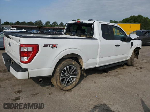 2023 Ford F-150 XL with VIN 1FTEX1EP8PKF69707, listed as a Copart auction lot 53138065 with 18,816 mi miles and Salvage title. Bid and sale history available at DreamBid. Image 3.