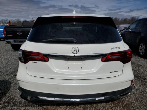 2020 Acura MDX with VIN 5J8YD4H33LL002682, listed as a Copart auction lot 47778055 with 0 mi miles and Salvage Title. Bid and sale history available at carsss.com. Image 6.