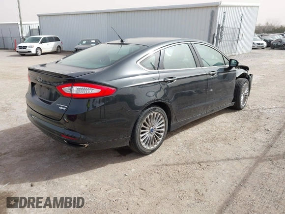 2015 Ford Fusion Titanium with VIN 3FA6P0K99FR268450, listed as a IAAI auction lot 41805513 with 202,009 mi miles. Bid and sale history available at carsss.com. Image 4.