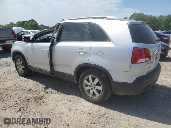 2013 Kia Sorento LX with VIN 5XYKT4A22DG327426, listed as a Copart auction lot 52212045 with 153,820 mi miles and Salvage Title. Bid and sale history available at carsss.com. Image 2.