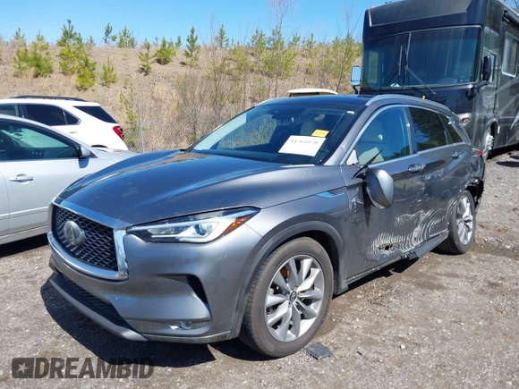2020 Infiniti QX50 Essential with VIN 3PCAJ5M1XLF101179, listed as a IAAI auction lot 41761070 with 76,662 mi miles and . Bid and sale history available at DreamBid. Image 17.