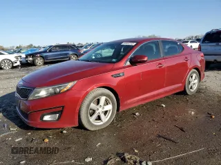 2014 Kia Optima LX with VIN 5XXGM4A76EG293866, listed as a Copart auction lot 50983745 with 120,525 mi miles and Clean Title. Bid and sale history available at carsss.com. Image 1.