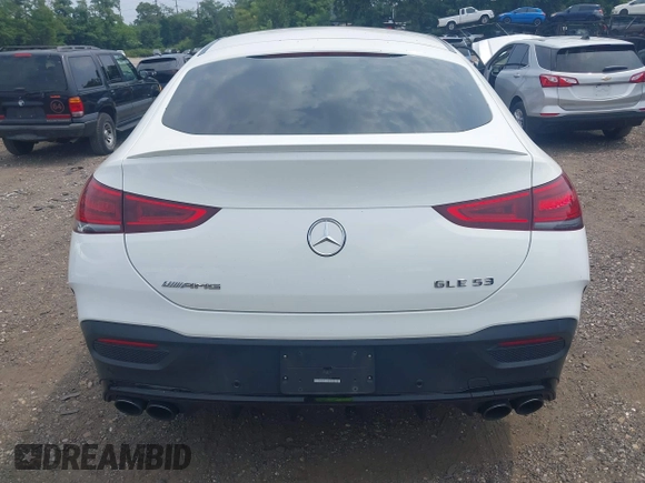 2021 Mercedes-Benz GLE 53 AMG with VIN 4JGFD6BB0MA396393, listed as a IAAI auction lot 39988476 with 53,481 mi miles and . Bid and sale history available at DreamBid. Image 16.