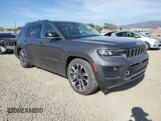 2022 Jeep Grand Cherokee Overland with VIN 1C4RJKDG2N8536125, listed as a Copart auction lot 50843965 with 70,865 mi miles and Salvage title. Bid and sale history available at DreamBid. Image 4.