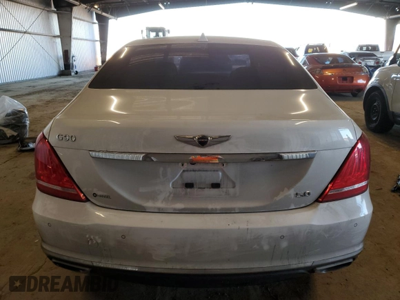 2017 Genesis G90 Ultimate with VIN KMHG54JH7HU029720, listed as a Copart auction lot 87555835 with Not Provided miles and Salvage Title. Bid and sale history available at DreamBid. Image 6.