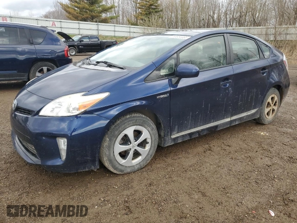 2013 Toyota Prius One with VIN JTDKN3DU8D1692971, listed as a Copart auction lot 53854465 with 166,342 mi miles and Clean Title. Bid and sale history available at DreamBid. Image 1.