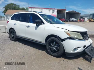 2013 Nissan Pathfinder Platinum with VIN 5N1AR2MM7DC653136, listed as a IAAI auction lot 42618240 with 152,889 mi miles and . Bid and sale history available at DreamBid. Image 1.