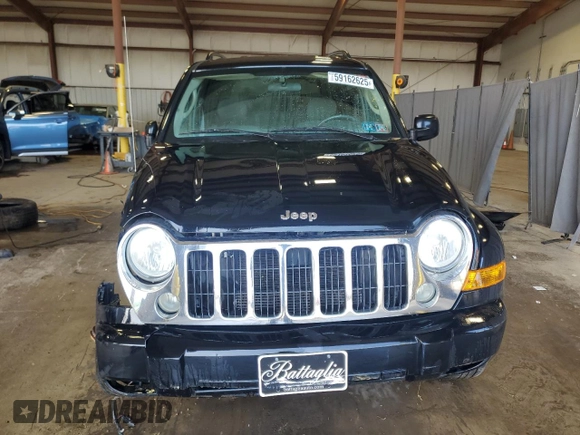 2006 Jeep Liberty Limited with VIN 1J4GL58K66W165494, listed as a Copart auction lot 59162625 with 106,334 mi miles and Salvage title. Bid and sale history available at DreamBid. Image 5.