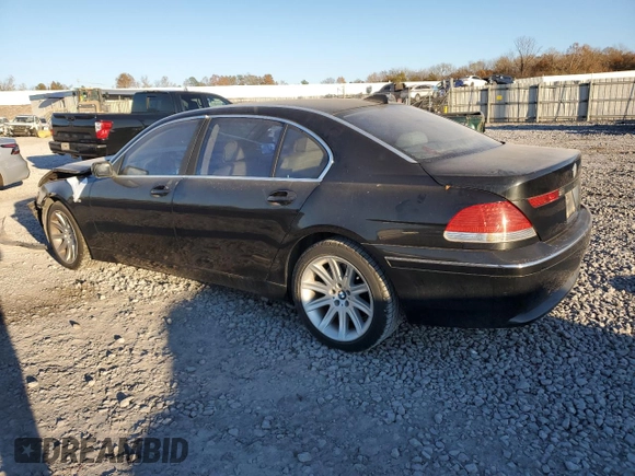 2003 BMW 7 Series 745Li with VIN WBAGN63453DS45114, listed as a Copart auction lot 82700834 with 182,998 mi miles and Salvage Title. Bid and sale history available at carsss.com. Image 2.