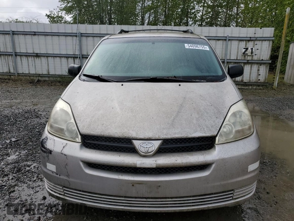 2004 Toyota Sienna CE with VIN 5TDZA23CX4S142364, listed as a Copart auction lot 54096755 with 222,763 mi miles and Clean Title. Bid and sale history available at DreamBid. Image 5.