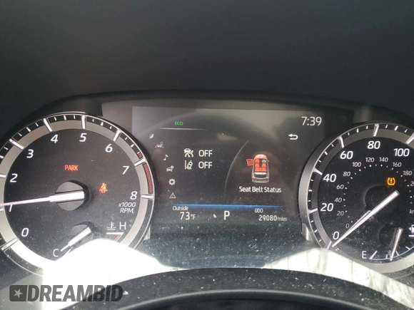 2022 Toyota Highlander XLE with VIN 5TDGZRBH7NS241862, listed as a Copart auction lot 62605495 with 29,080 mi miles and Salvage title. Bid and sale history available at DreamBid. Image 9.