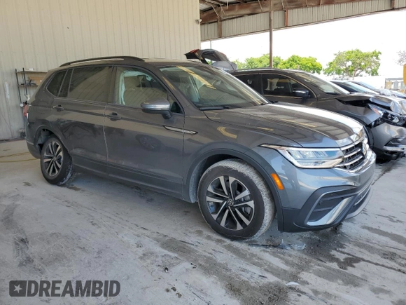 2024 Volkswagen Tiguan S with VIN 3VVRB7AX1RM085254, listed as a Copart auction lot 58622295 with 7,316 mi miles and Salvage title. Bid and sale history available at DreamBid. Image 4.