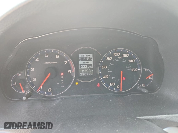 2006 Acura TSX with VIN JH4CL96876C011623, listed as a Copart auction lot 61456675 with 290,772 mi miles and Salvage title. Bid and sale history available at DreamBid. Image 9.