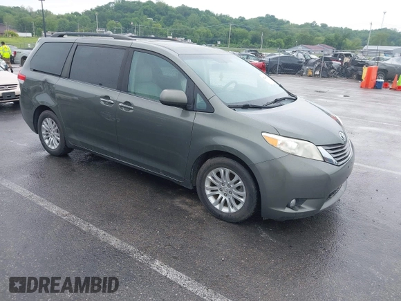 2011 Toyota Sienna XLE AAS with VIN 5TDYK3DC7BS041020, listed as a IAAI auction lot 42218328 with Not Provided miles and . Bid and sale history available at DreamBid. Image 1.