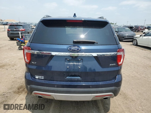 2017 Ford Explorer XLT with VIN 1FM5K8D81HGD16875, listed as a Copart auction lot 57215405 with 114,840 mi miles and Salvage title. Bid and sale history available at DreamBid. Image 6.