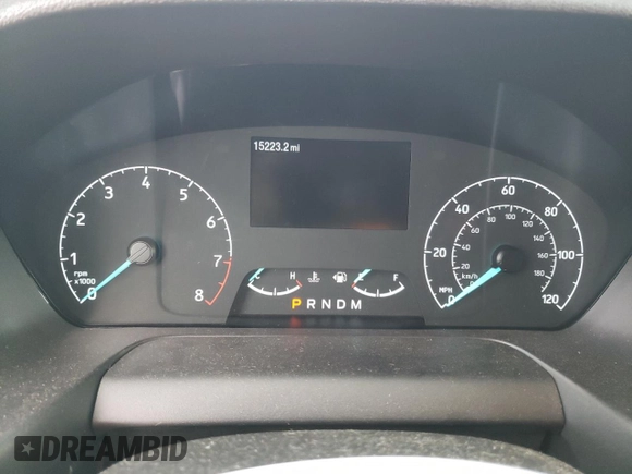 2023 Ford Transit Cargo with VIN 1FTBR1C86PKB77317, listed as a Copart auction lot 45195975 with 15,223 mi miles and Salvage Title. Bid and sale history available at DreamBid. Image 9.