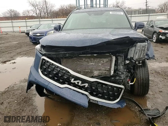 2023 Kia Telluride EX X-Line with VIN 5XYP3DGC7PG404463, listed as a Copart auction lot 49808315 with 24,306 mi miles and Salvage title. Bid and sale history available at DreamBid. Image 12.