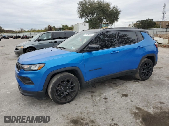 2022 Jeep Compass Altitude with VIN 3C4NJCBB8NT198162, listed as a Copart auction lot 88754355 with 50,397 mi miles and Salvage title. Bid and sale history available at DreamBid. Image 1.