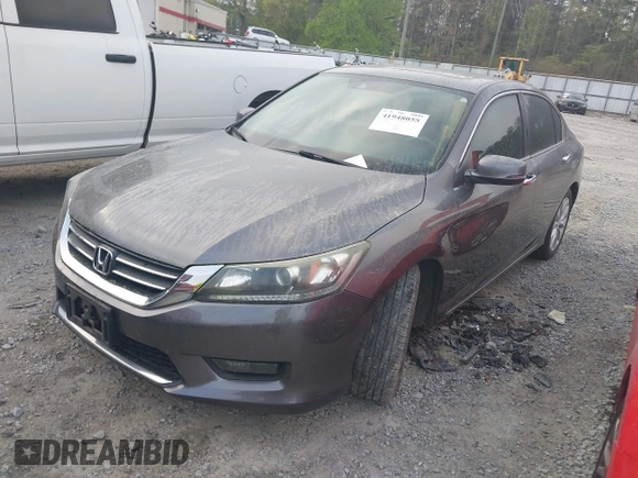 2014 Honda Accord EX-L with VIN 1HGCR2F81EA039470, listed as a IAAI auction lot 41948055 with 207,279 mi miles and . Bid and sale history available at carsss.com. Image 17.