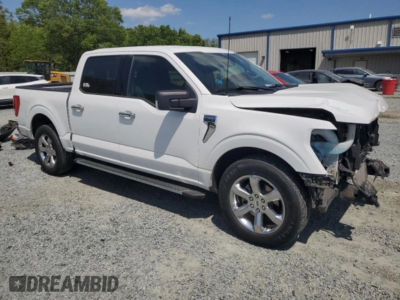 2021 Ford F-150 XL with VIN 1FTEW1C89MFC91290, listed as a Copart auction lot 53907505 with 75,098 mi miles and Salvage title. Bid and sale history available at DreamBid. Image 4.