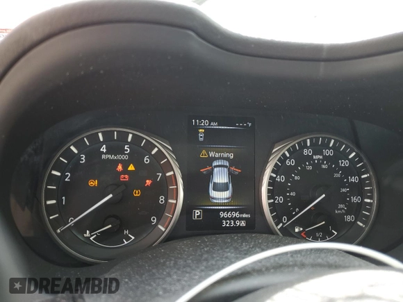 2019 Infiniti Q50 Luxe with VIN JN1EV7AR4KM558896, listed as a Copart auction lot 54249545 with 96,696 mi miles and Salvage title. Bid and sale history available at DreamBid. Image 9.