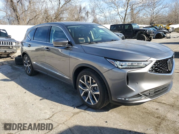 2023 Acura MDX w/Technology Package with VIN 5J8YE1H48PL028477, listed as a Copart auction lot 43697875 with 30,397 mi miles and Salvage Title. Bid and sale history available at carsss.com. Image 4.
