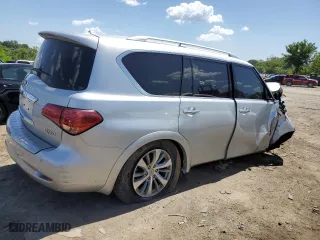 2017 Infiniti QX80 with VIN JN8AZ2NE6H9154556, listed as a Copart auction lot 57565554 with 94,101 mi miles and Clean Title. Bid and sale history available at carsss.com. Image 3.