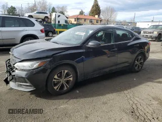 2022 Nissan Sentra SV with VIN 3N1AB8CV8NY222516, listed as a Copart auction lot 49930015 with 72,811 mi miles and Salvage Title. Bid and sale history available at carsss.com. Image 1.