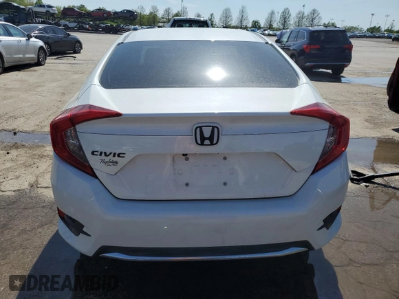 2019 Honda Civic LX with VIN 2HGFC2F66KH585479, listed as a Copart auction lot 53737065 with 65,124 mi miles and Salvage Title. Bid and sale history available at DreamBid. Image 6.