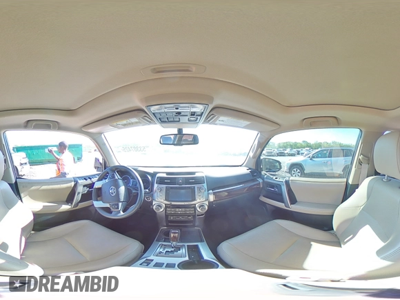 2015 Toyota 4Runner SR5 with VIN JTEZU5JR4F5102821, listed as a Copart auction lot 53307425 with 103,010 mi miles and Salvage title. Bid and sale history available at DreamBid. Image 14.