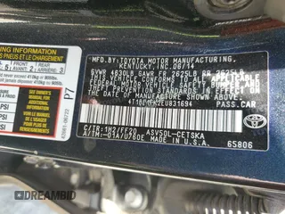 2014 Toyota Camry L with VIN 4T1BF1FK2EU831694, listed as a Copart auction lot 53942985 with 174,395 mi miles and Salvage Title. Bid and sale history available at carsss.com. Image 12.