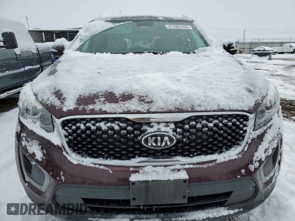 2017 Kia Sorento LX with VIN 5XYPGDA3XHG267789, listed as a Copart auction lot 41483165 with 95,091 mi miles and Salvage Title. Bid and sale history available at carsss.com. Image 5.