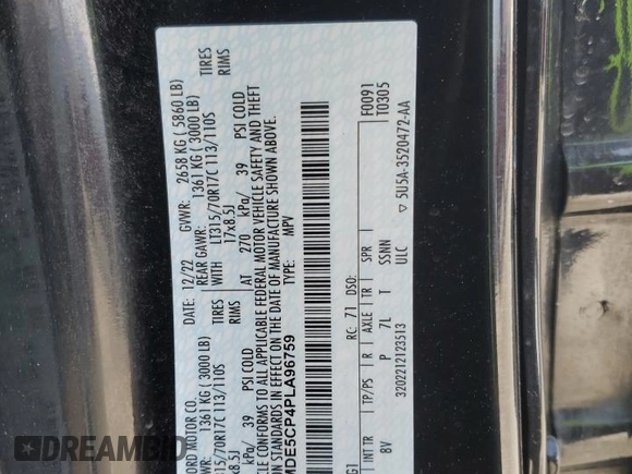 2023 Ford Bronco with VIN 1FMDE5CP4PLA96759, listed as a Copart auction lot 42712895 with 30,153 mi miles and Salvage Title. Bid and sale history available at carsss.com. Image 13.