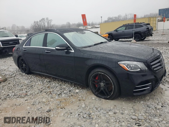 2018 Mercedes-Benz S 560 with VIN WDDUG8GB7JA402912, listed as a Copart auction lot 43578855 with 139,267 mi miles and Clean Title. Bid and sale history available at carsss.com. Image 4.