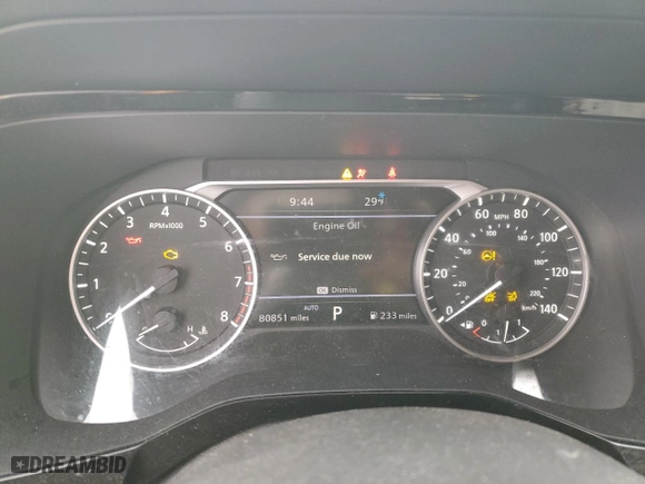 2022 Nissan Pathfinder Platinum with VIN 5N1DR3DK8NC268591, listed as a Copart auction lot 48897585 with 80,851 mi miles and Salvage Title. Bid and sale history available at carsss.com. Image 9.