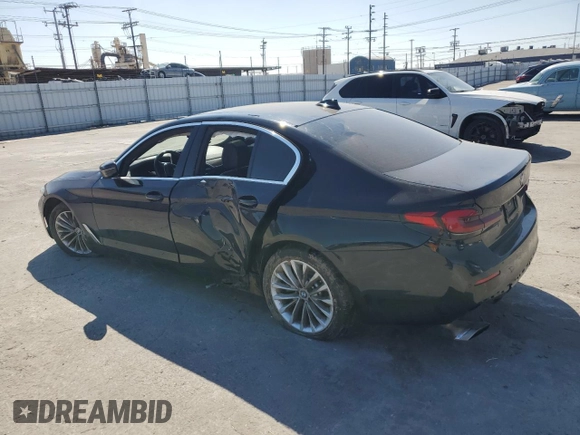 2021 BMW 5 Series 530i with VIN WBA53BH06MWW97316, listed as a Copart auction lot 46530955 with 72,891 mi miles and Salvage title. Bid and sale history available at DreamBid. Image 2.
