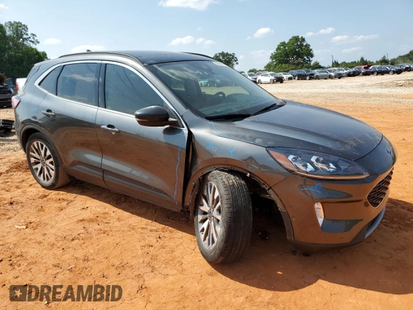 2020 Ford Escape Titanium Hybrid with VIN 1FMCU0DZ3LUC29663, listed as a Copart auction lot 59543145 with 65,918 mi miles and Salvage title. Bid and sale history available at DreamBid. Image 4.